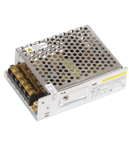 Драйвер LED ИПСН-PRO 60Вт 12 В блок - клеммы IP20 IEK LSP1-060-12-20-33-PRO