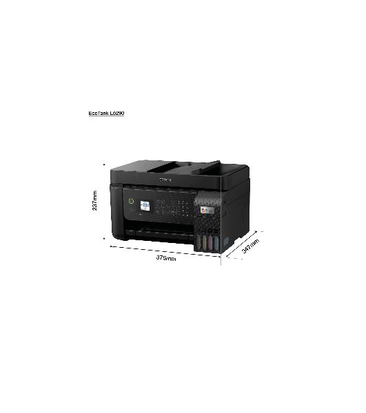 МФУ струйное Epson L5290 (C11CJ65512/C11CJ65508/C11CJ65407), A4, цветное, печ. до 33 стр/мин. (ч/б) до 15 стр/мин. (цвет), скан. до 12 стр/мин. (ч/б) 29 стр/мин. (цвет), 1440 x 5760 dpi (печать) 1200x2400dpi (скан.), USB, RJ-45, Wi-Fi