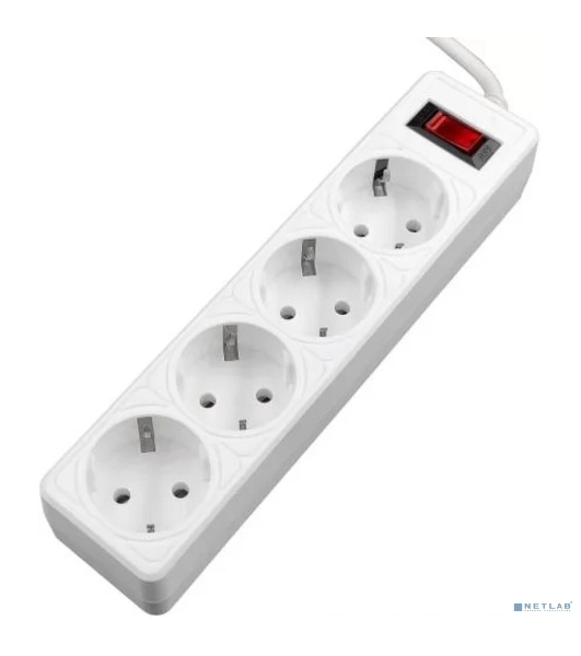Сетевой фильтр 5bites GARDA SP4W-518 4S / 3*0.75MM2 / 1.8M / WHITE