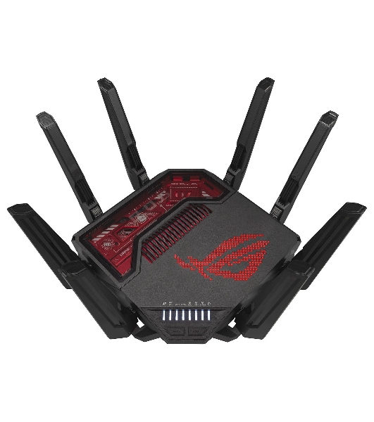 Маршрутизатор ASUS GT-BE19000, черный/красный, 90IG0850-MO9A0V
