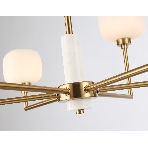 Люстра Ambrella light LH53015/6 BS/FR латунь/белый матовый G9*6 max 40W D690*680, фото4