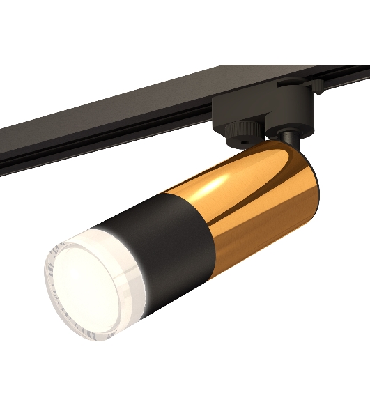 Светильник Ambrella light XT6302072 SBK/PYG/FR черный песок/золото желтое полированное/белый матовый MR16 GU5.3