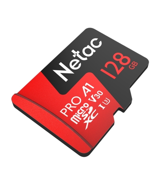 Флеш карта MicroSD card Netac P500 Extreme Pro 128Gb, retail version w/SD adapter