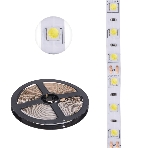 Лента светодиодная 5 м 12 В 5050 6500 К IP23 60 LED/м для БП с клеммами LAMPER, фото 1
