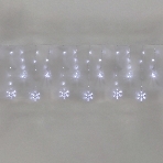 Гирлянда Neon-night Бахрома со снежинками 2,4х0,9м, 150 LED, белый, с контроллером 8 режимов, 230В, фото5