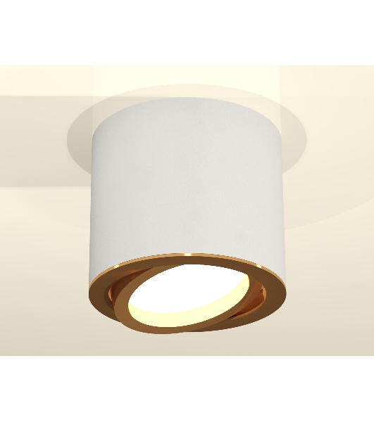 Светильник Ambrella Light XS7401004 SWH/PYG белый песок/золото желтое полированное MR16 GU5.3 (C7401, N7004)