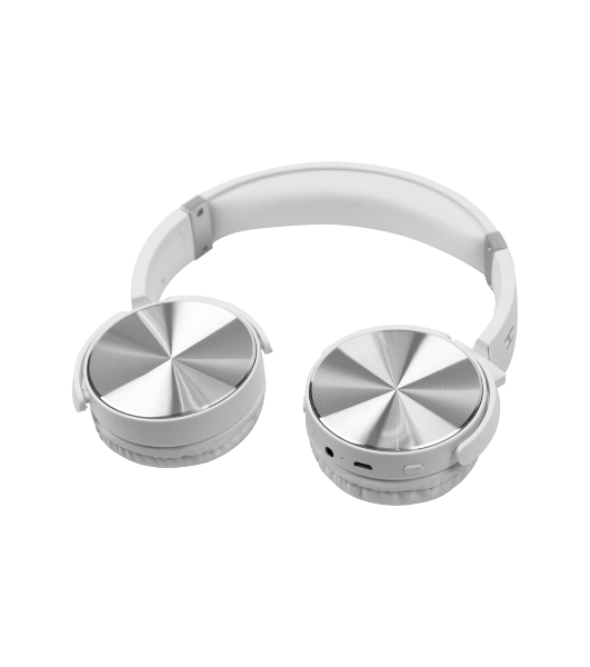 Беспроводные/проводные наушники Harper HB-217 белый, накладные, Bluetooth + проводной, складная конструкция, до 5 ч