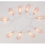 Гирлянда светодиодная Neon-night 'Кристаллы' бронзовые 10 LED, 1,5 м, прозрачный ПВХ, теплый белый свет свечения, 2 х АА (батарейки не в комплекте), фото8
