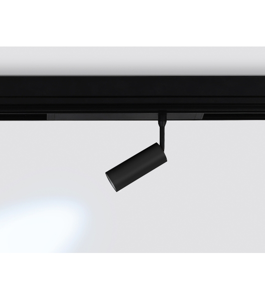 Управляемый светодиодный светильник для шинопровода Magnetic Ambrella light GL1202 BK черный IP20 7W 3000K-6400K 220V 36° D35*80 (Без ПДУ)