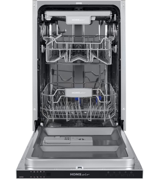 Встраиваемая посудомоечная машина HOMSair DW47M, черный, 44.5 см, 10 компл., 47 дБ, класс A++