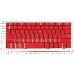 Клавиатура для ноутбука HP mini 700 1000 1100 красная, фото3