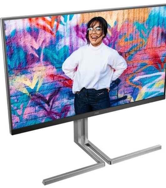 Монитор 31.5' AOC U32U3CV IPS 3840x2160, 60 Гц, 4 мс, 16:9, 400 кд/м², 2xHDMI 2.0, DP 1.4, USB-C, 3.5 Jack, USB Hub (4x USB 3.2), динамики (2x3 Вт), HDR10, Adaptive-Sync, черный