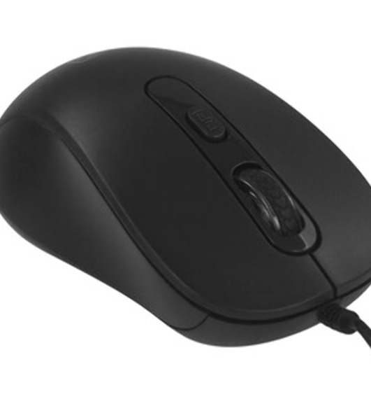 Мышь проводная Oklick 211M черный, 2400 dpi, USB, кнопки - 6