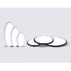 Потолочный светодиодный светильник Ambrella light FZ1230 WH белый IP44 22W 6400К D260*55 (Без ПДУ), фото 1