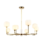 Люстра Ambrella light LH53017/8 BS/FR латунь/белый матовый G9*8 max 40W D830*680, фото9
