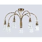 Люстра Ambrella light LH55703/7 BS/CL латунь/прозрачный E14*7 max 40W D745*460, фото5