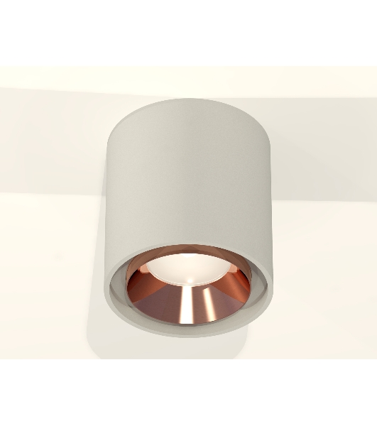 Светильник Ambrella Light XS7724005 SGR/PPG серый песок/золото розовое полированное MR16 GU5.3 (C7724, N7035)