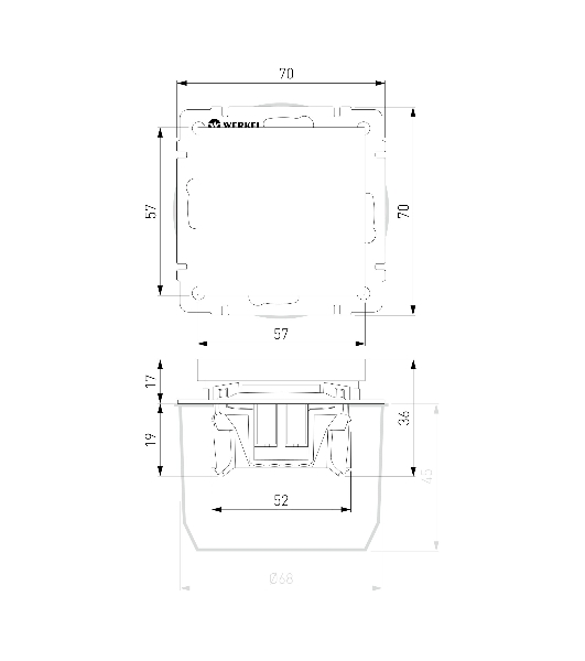 Кнопка звонка Werkel W1114561 (белый матовый)