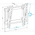 Кронштейн для телевизора Holder LCD-T2609 черный 22'-47' макс.40кг настенный наклон, фото12