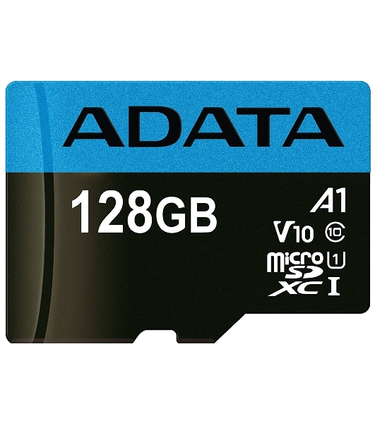 Флеш карта Micro SecureDigital 128Gb ADATA AUSDX128GUICL10A1-RA1 MicroSDXC Class 10 UHS-I, SD adapter