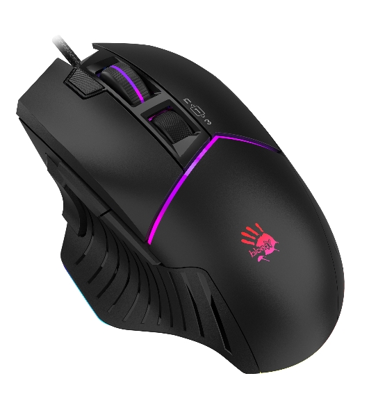 Мышь проводная A4Tech Bloody W95 Max черный, 12000 dpi, USB, кнопки - 10