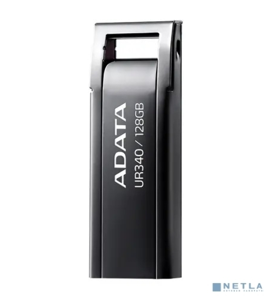 Флешка USB ADATA UR340 (AROY-UR340-128GbK), 128Gb, USB 3.2, R/W 100/30, черный
