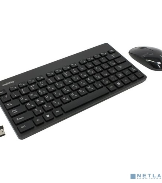 Комплект клавиатура+мышь Smartbuy 220349AG беспроводной, USB, 1600 DPI, чёрный