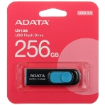 Флешка USB ADATA AUV128 (AUV128-256G-RBE), 256Gb, USB 3.0, R/W 100/30, черный/синий, фото4