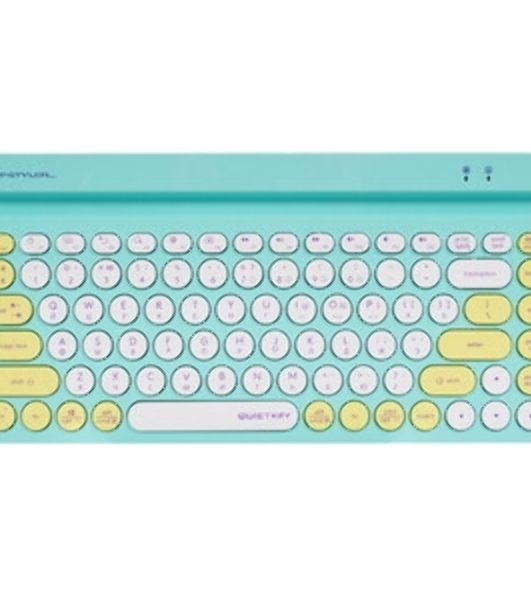 Клавиатура беспроводная A4Tech Fstyler FBK30, USB, Bluetooth/Радиоканал, зеленый