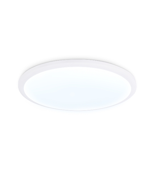 Потолочный светодиодный светильник Ambrella light FZ1231 WH белый IP44 42W 6400К D370*55 (Без ПДУ)