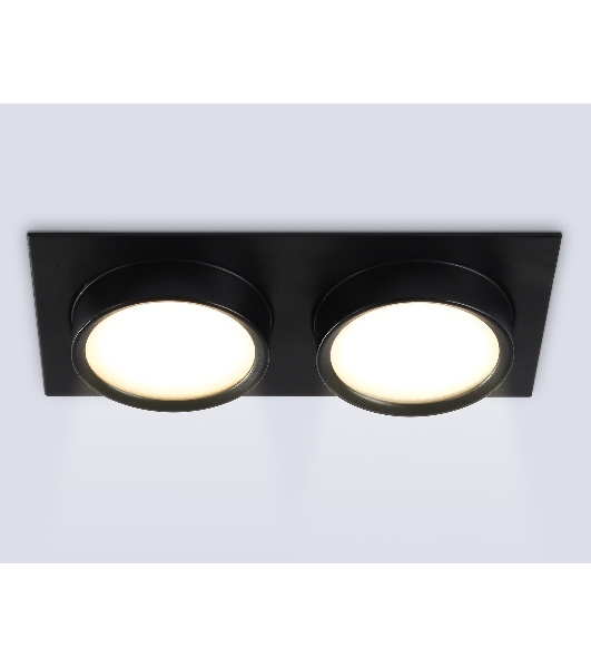 Светильник Ambrella light TN6743/2 BK черный IP44 GX53/2 210*110*57