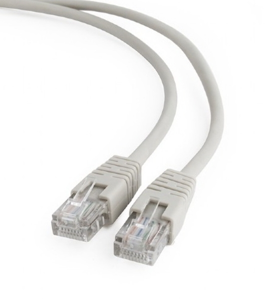 Патч-корд UTP Cablexpert cat.5e, 5м, литой, многожильный серый