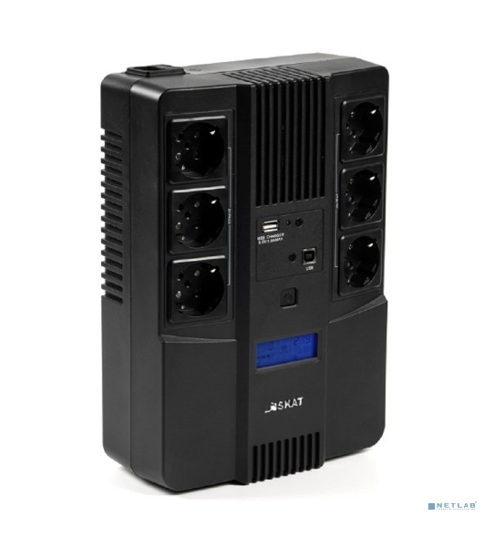 Источник бесперебойного питания Бастион SKAT-UPS 800-AID-IN-1x9 220В 480Вт дисплей 1АКБ 9А·ч внутр. меандр. (8935)