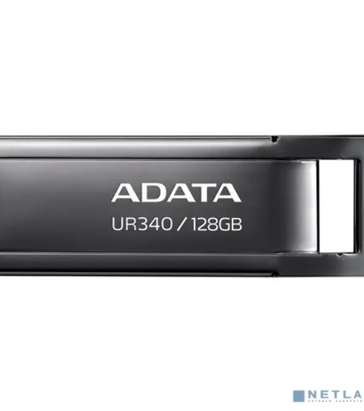 Флешка USB ADATA UR340 (AROY-UR340-128GbK), 128Gb, USB 3.2, R/W 100/30, черный