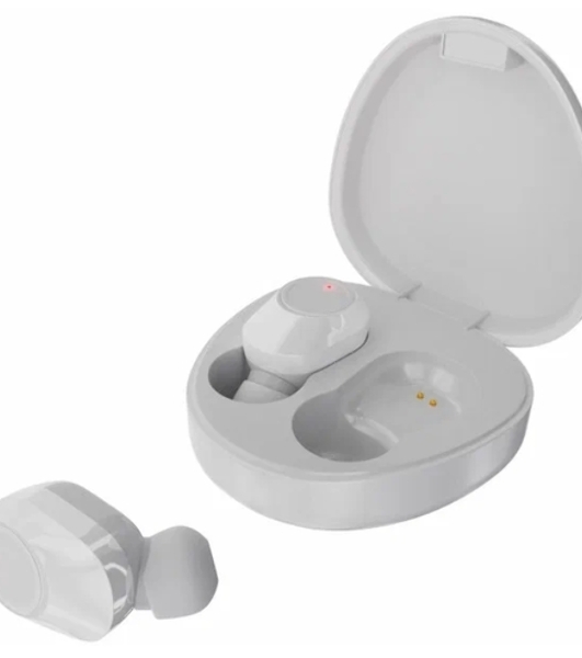 Наушники TWS More Choice BW07 белый, внутриканальные, Bluetooth, до 4 ч