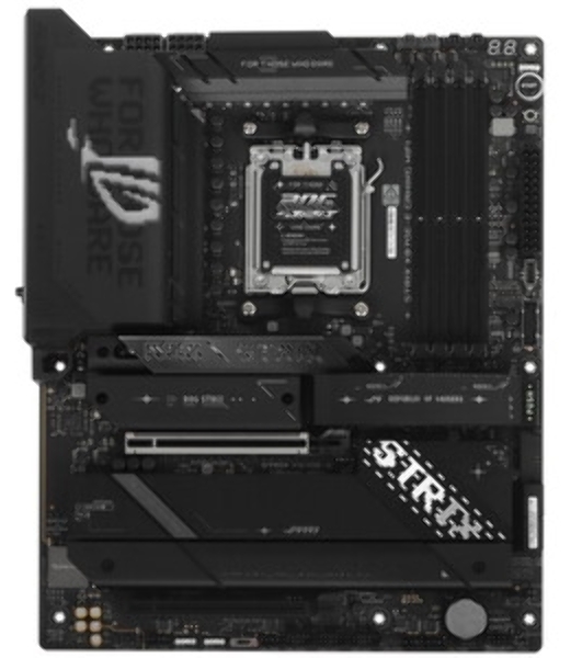 Материнская плата ASUS ROG STRIX X870E-E GAMING WIFI, AM5, AMD X870E, 4xDDR5, 4xSATA, 5xM.2, 1xPCI-E 5.0 x16, 1xPCI-E 4.0 x4, 1xHDMI, 1xUSB-C 3.2 Gen 2, 1xUSB-C 3.2 Gen 2x2, 2xUSB-C 4.0, 1x 5Gb LAN, 9xUSB-A 3.2 Gen 2, 2x3.5 мм, TOSLINK, 1xWi-Fi 7, ATX