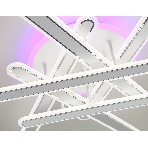 Потолочный светодиодный светильник FA8907 WH/CH белый/хром 135W 3000K-6400K+RGB 800*770*160 (ПДУ РАДИО 2.4G), фото 1