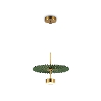 Светильник Ambrella light LH72609 BK/GR латунь/зеленый 6W 3000K D300*260-1770, фото9