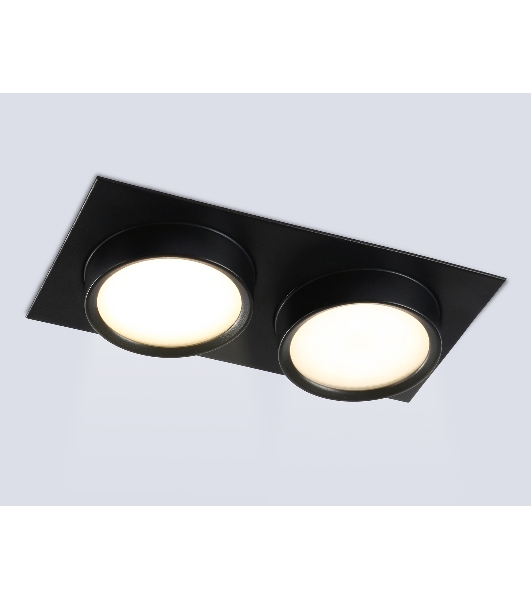 Светильник Ambrella light TN6743/2 BK черный IP44 GX53/2 210*110*57