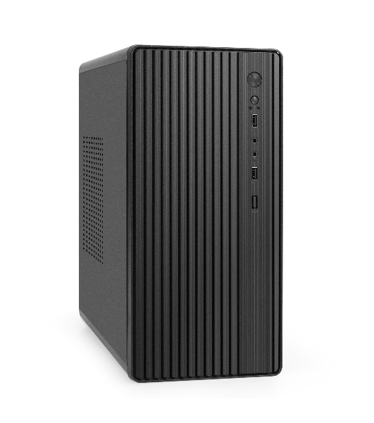 Корпус ExeGate BAA-503-AAA450, Mini-Tower, чёрный, 1 x 80/90 мм, БП 450 Вт