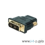 Переходник Cablexpert HDMI-DVI 19F/19M золотые разъемы, пакет, черный, фото2