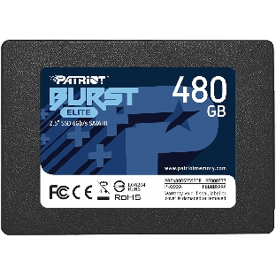 Накопитель SSD Patriot Burst Elite, 480Gb, SATA, 2.5', R/W 450/320