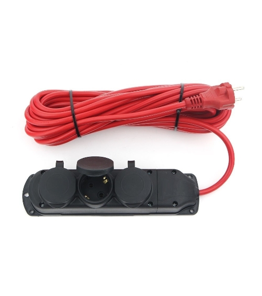 Удлинитель Power Cube PC-3G-3B-20(IP), 16А, 3 р с/з, 20 м, IP44