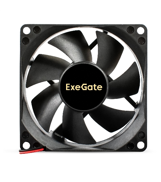 Вентилятор для корпуса ExeGate ExtraPower EP08025B2P черный, 80 мм, 2900 об/мин, 29.5 дБ, 2 pin