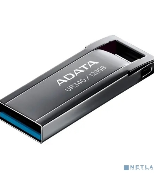 Флешка USB ADATA UR340 (AROY-UR340-128GbK), 128Gb, USB 3.2, R/W 100/30, черный