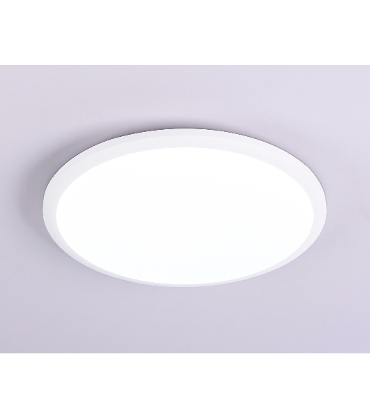 Потолочный светодиодный светильник Ambrella light FZ1231 WH белый IP44 42W 6400К D370*55 (Без ПДУ)