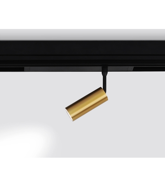 Управляемый светодиодный светильник для шинопровода Magnetic Ambrella light GL1203 GD золото IP20 7W 3000K-6400K 220V 36° D35*80 (Без ПДУ)
