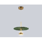 Светильник Ambrella light LH72609 BK/GR латунь/зеленый 6W 3000K D300*260-1770, фото8