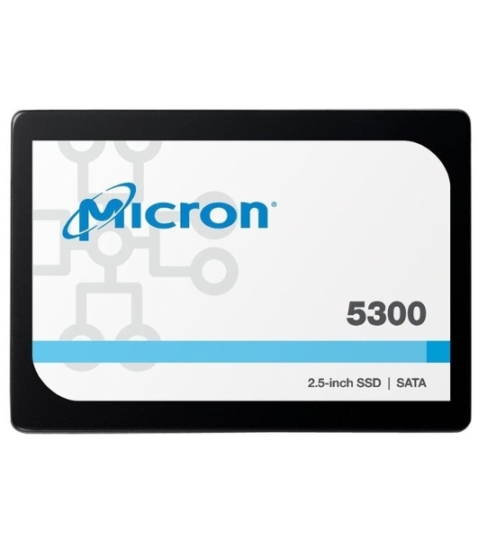 Накопитель SSD Crucial Micron 5300 PRO, 7680Gb, SATA III, R/W 540/520