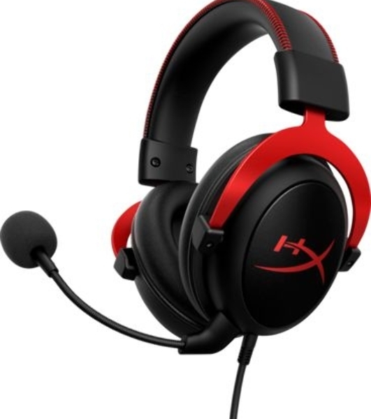 Гарнитура HyperX Cloud II красный, проводная, совместимость с консолями